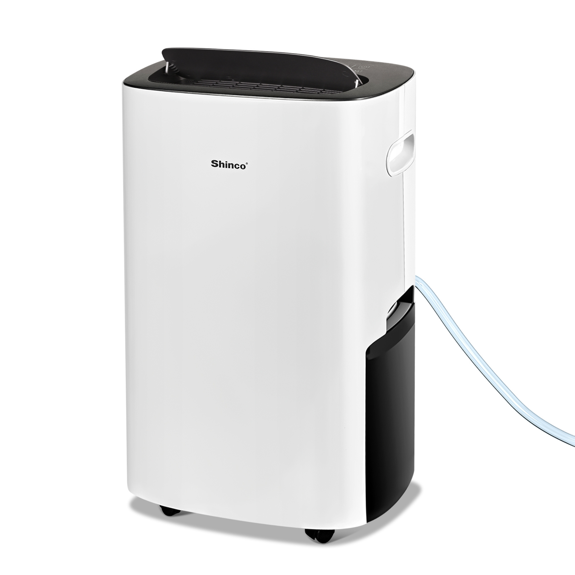 Edendirect 85-Pint Portable Dehumidifier — 5,000 Sq. Ft., Auto Defrost, Variable Speeds, Continuous Run, 24H Timer, White, Model# NTE-SDX1-80P